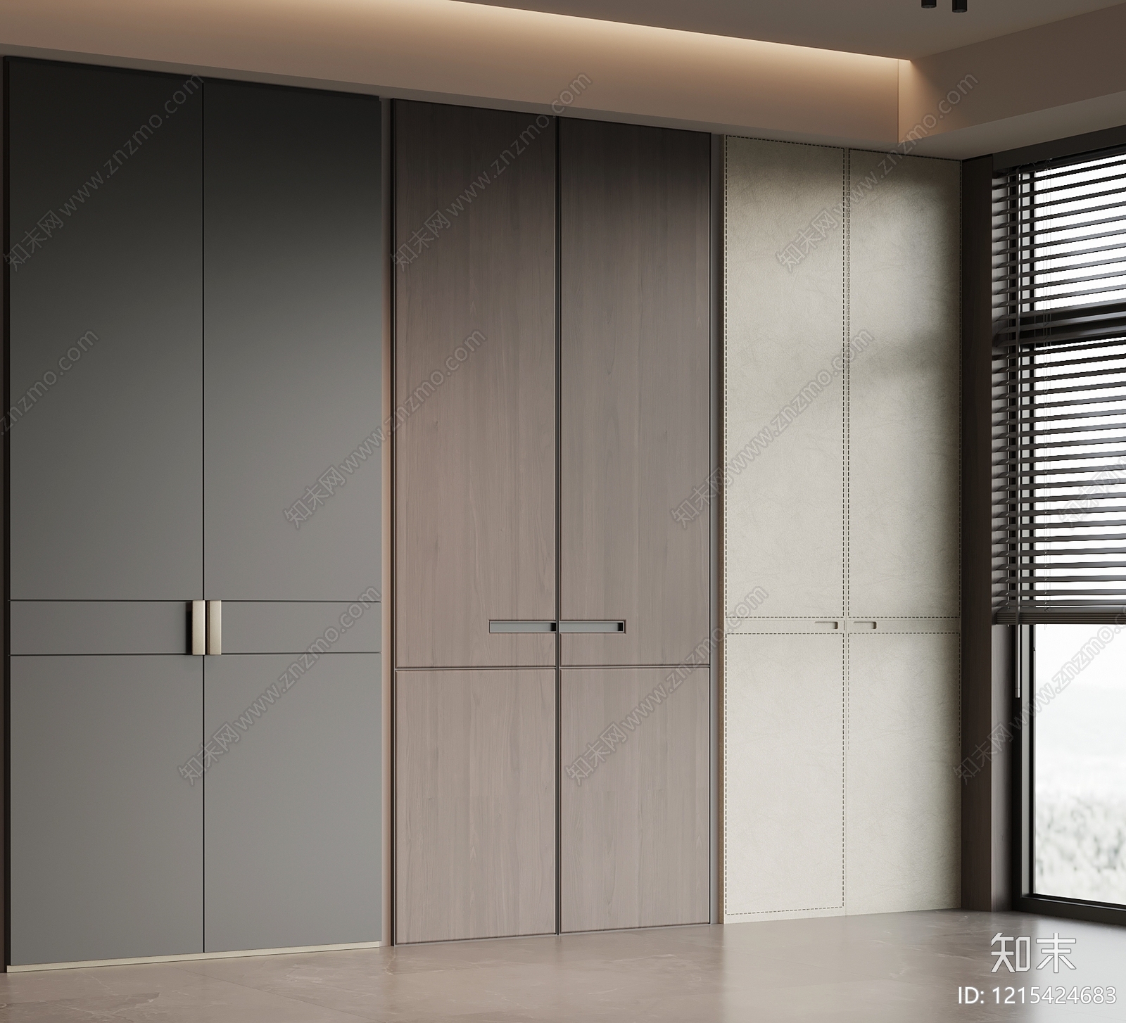 极简双开门3D模型下载【ID:1215424683】