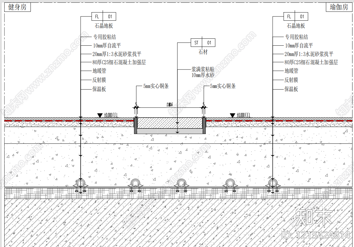 地面综合节点cad施工图下载【ID:1215424614】