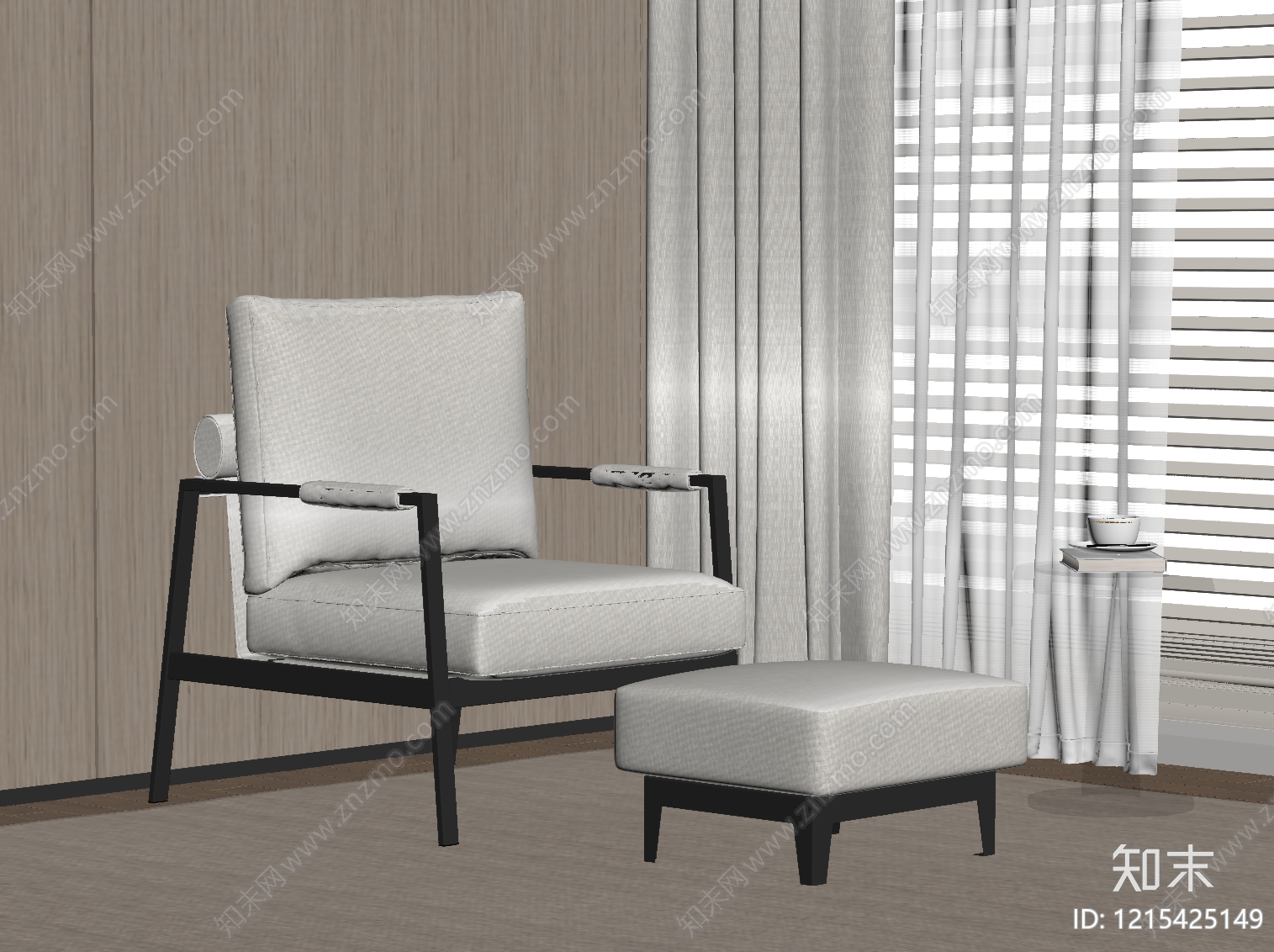 现代休闲椅SU模型下载【ID:1215425149】