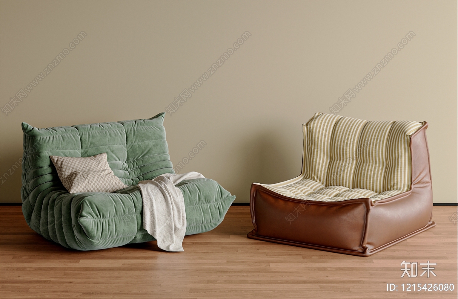 中古风懒人沙发3D模型下载【ID:1215426080】