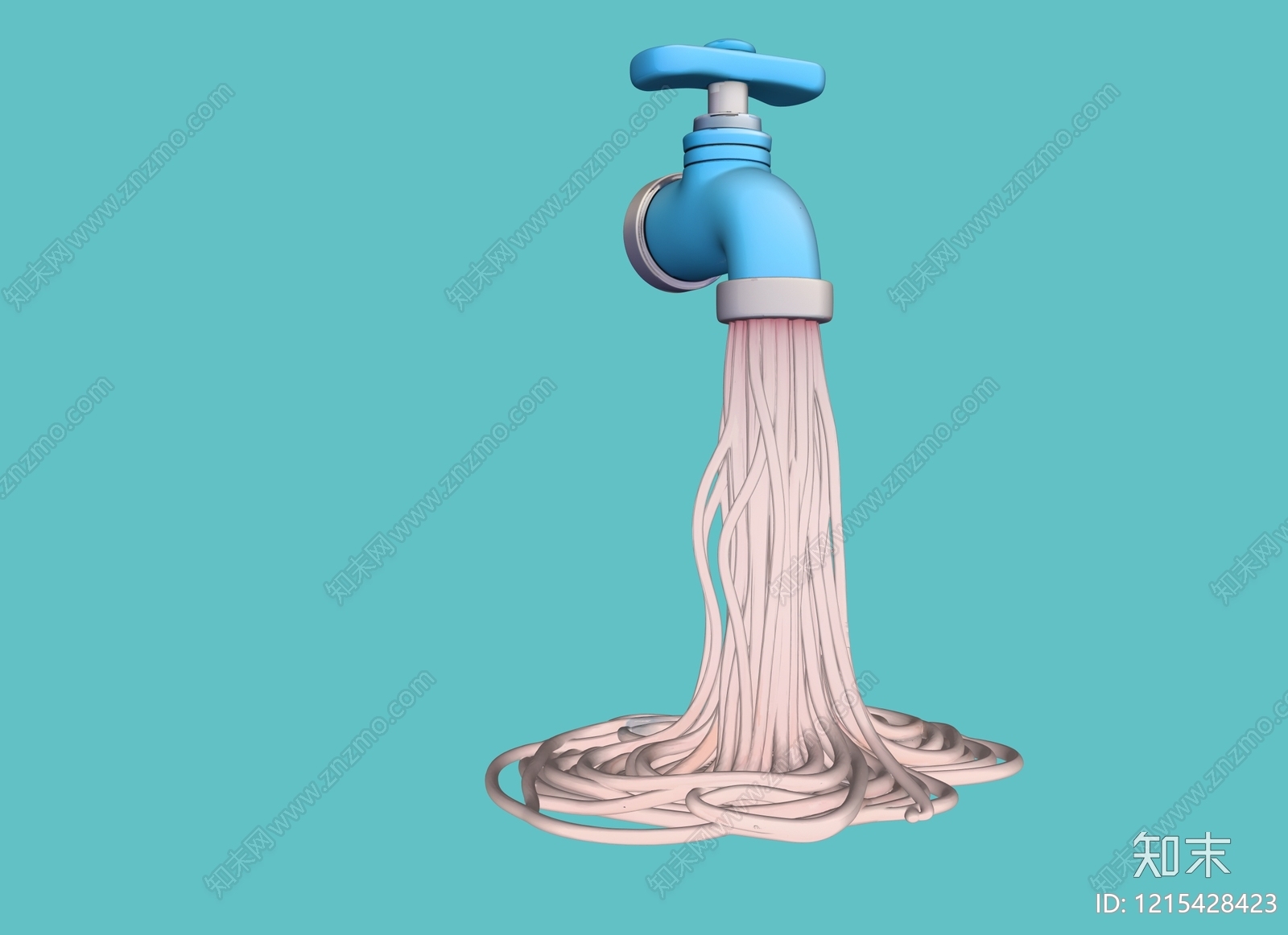 超现实卡通水龙头SU模型下载【ID:1215428423】