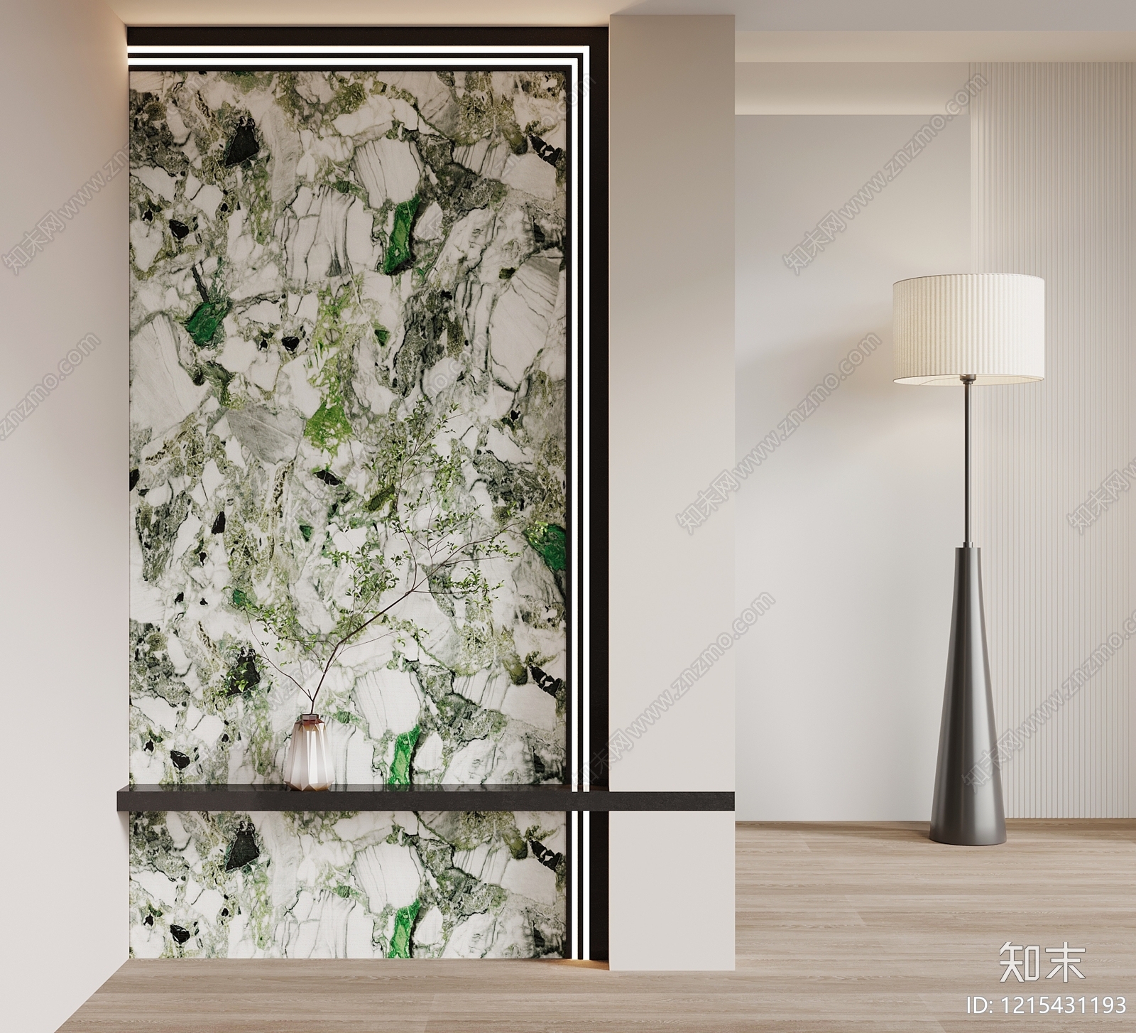 极简玄关3D模型下载【ID:1215431193】