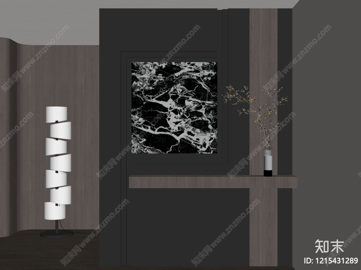现代极简玄关SU模型下载【ID:1215431289】