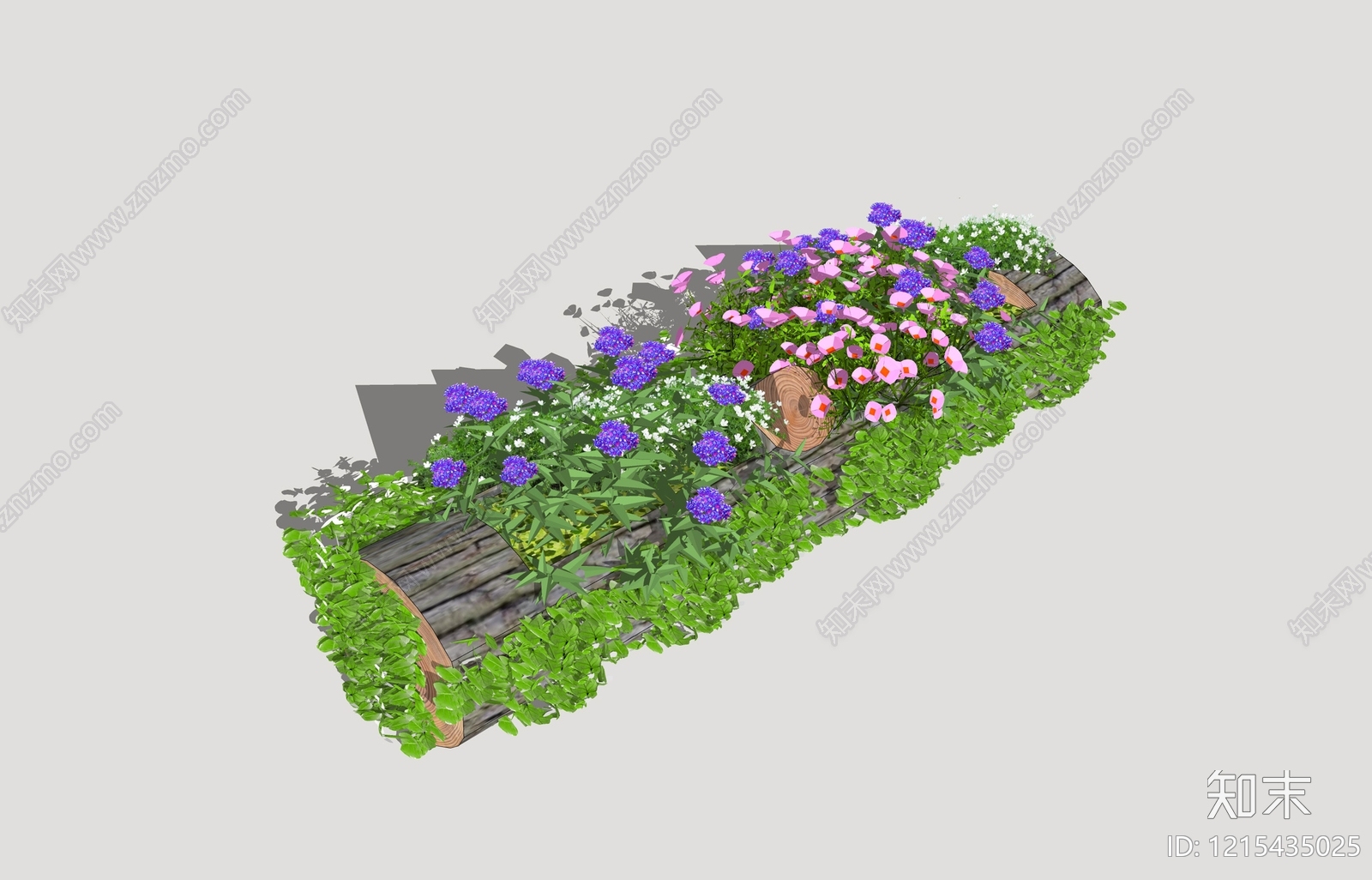 自然野趣风花钵花器SU模型下载【ID:1215435025】