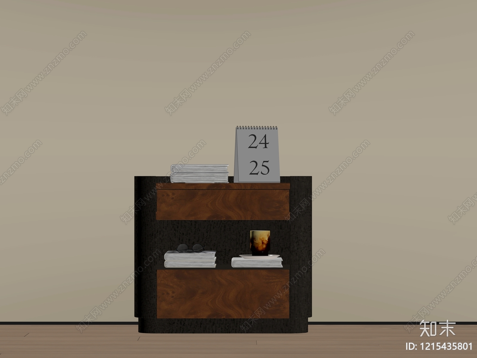 现代简约床头柜SU模型下载【ID:1215435801】