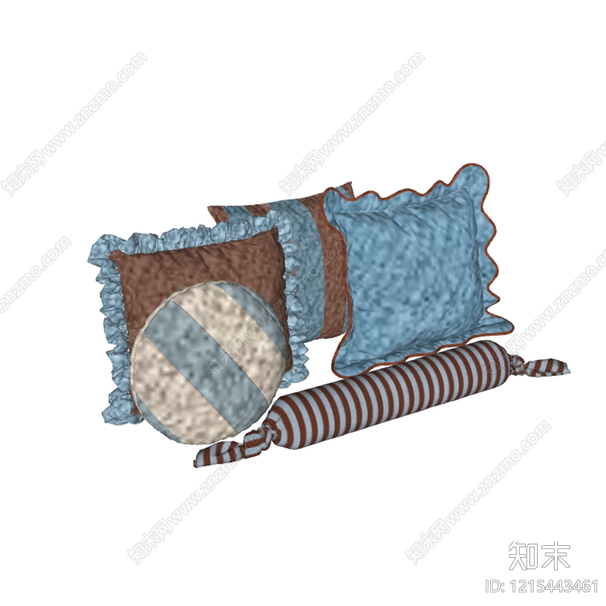 复古抱枕SU模型下载【ID:1215443461】
