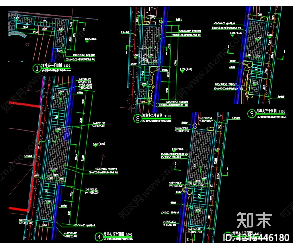 现代挡土墙施工图下载【ID:1215446180】