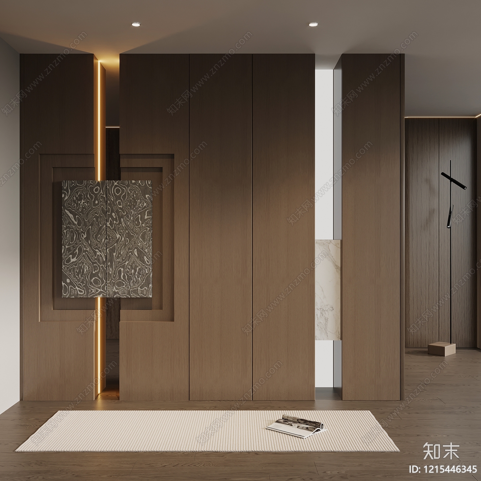 极简玄关3D模型精品下载_3dmax模型_知末网
