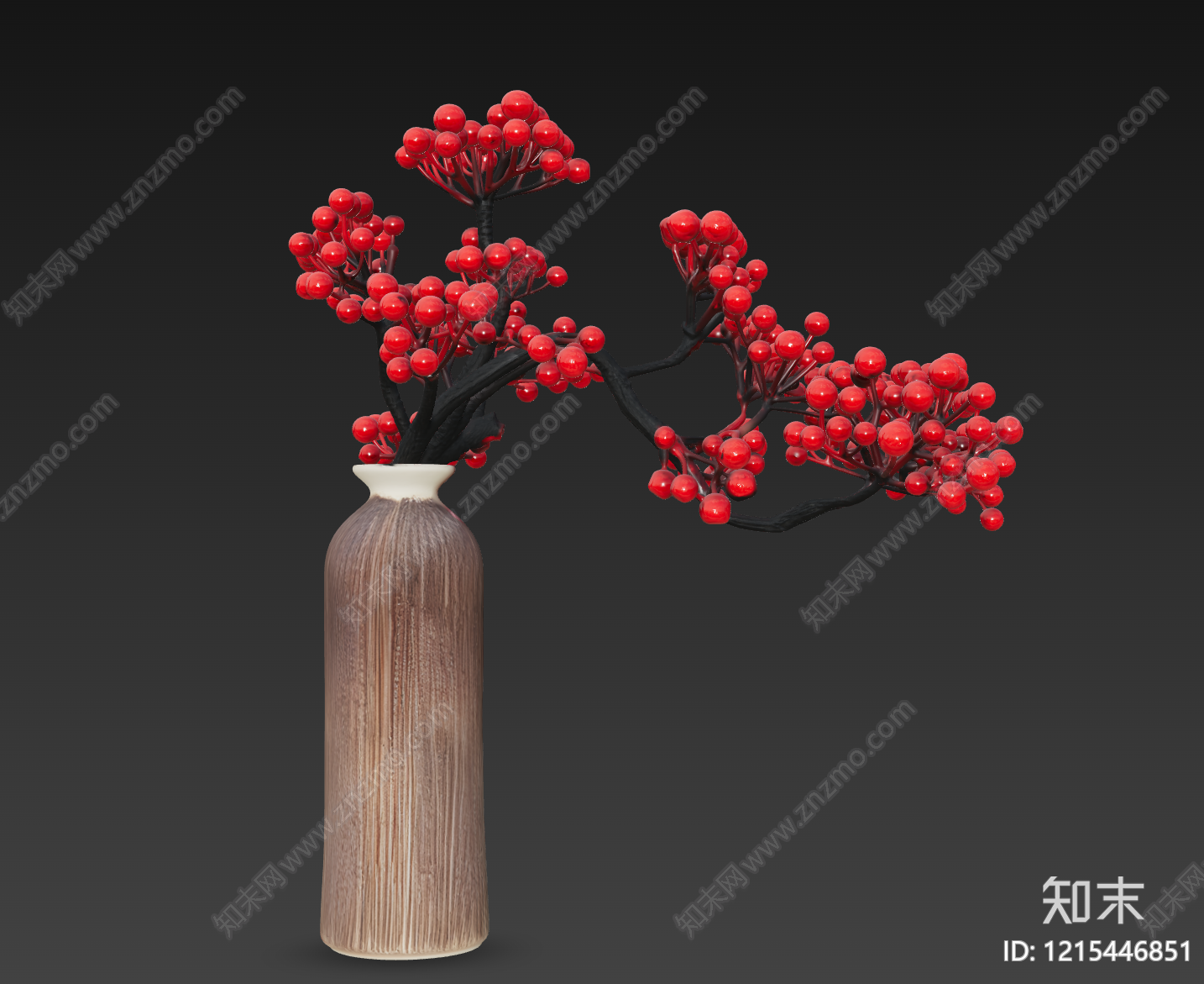 新中式花艺3D模型下载【ID:1215446851】