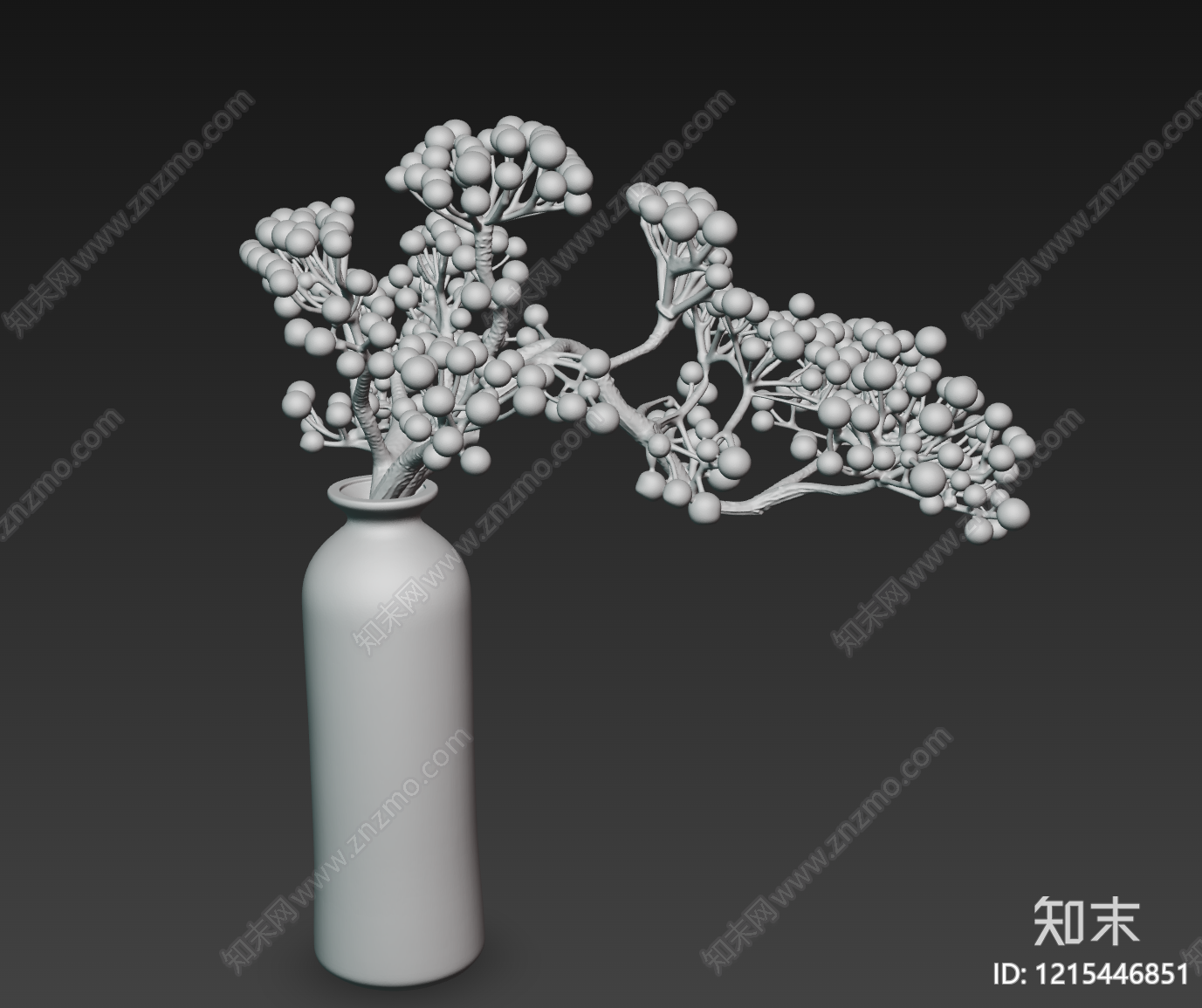 新中式花艺3D模型下载【ID:1215446851】