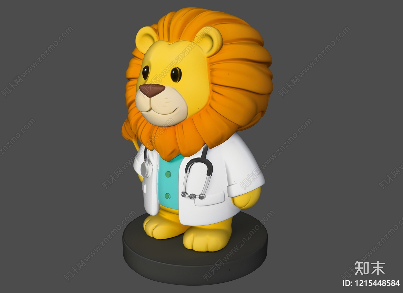 卡通拟人化风格雕塑摆件SU模型下载【ID:1215448584】