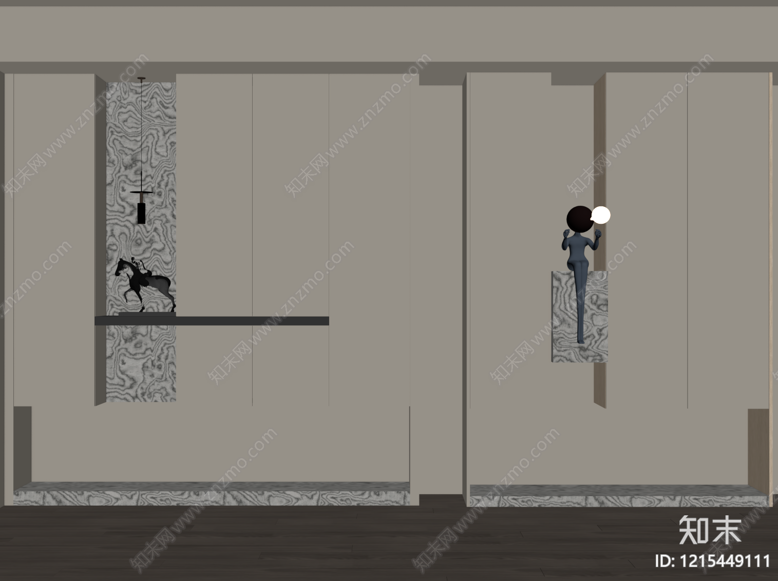 现代玄关SU模型下载【ID:1215449111】
