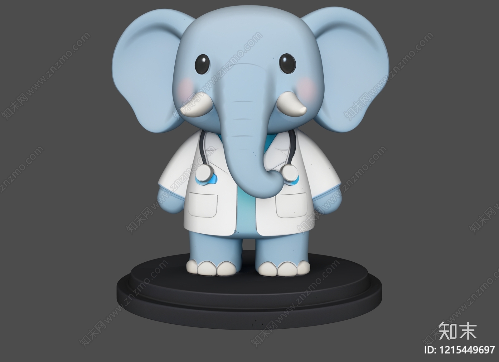 卡通风格虚拟人物SU模型下载【ID:1215449697】