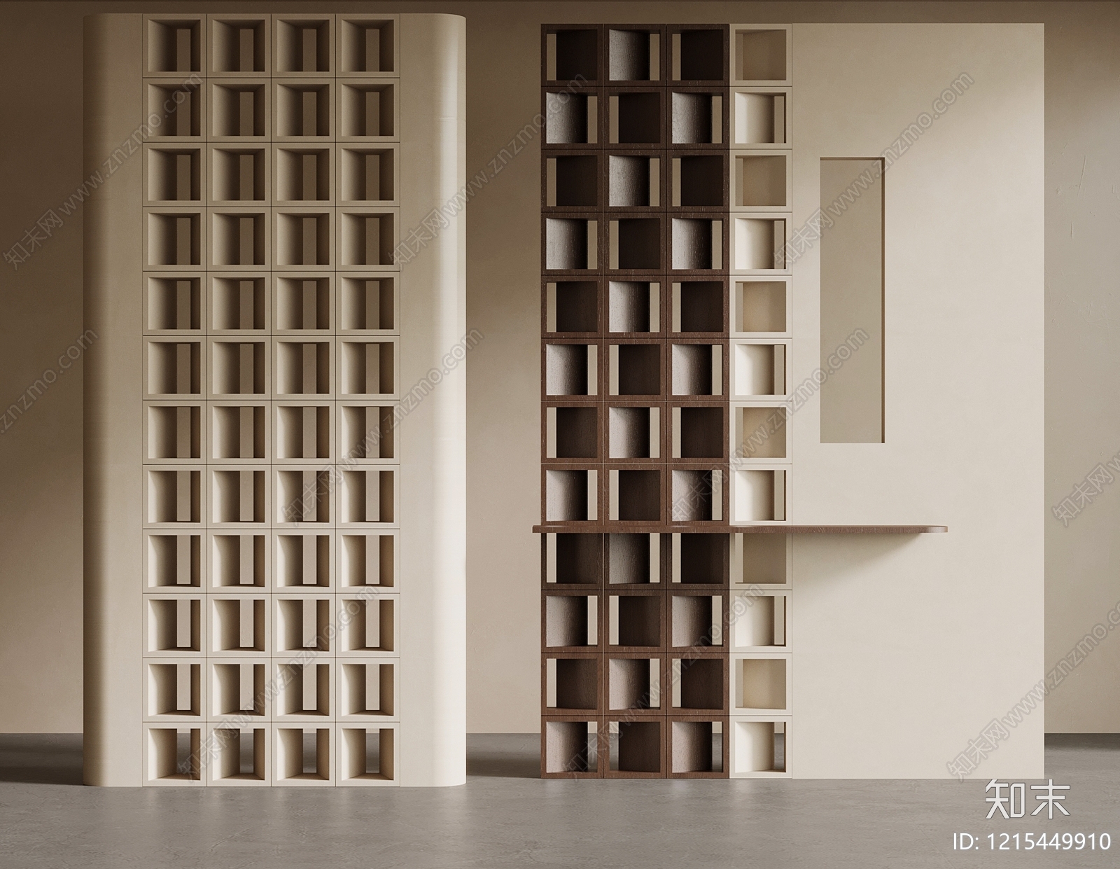 极简玄关3D模型下载【ID:1215449910】