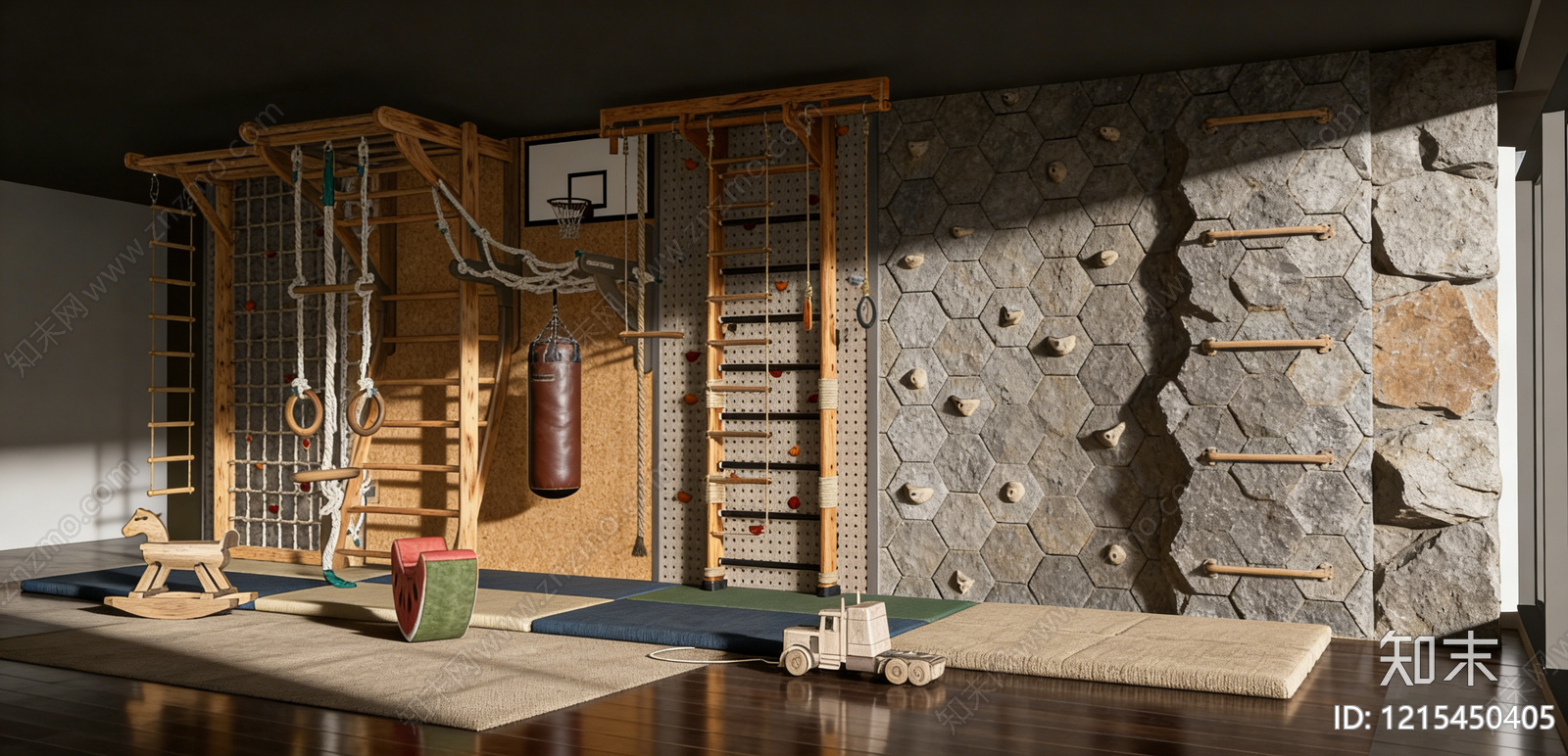 现代儿童玩具房SU模型下载【ID:1215450405】