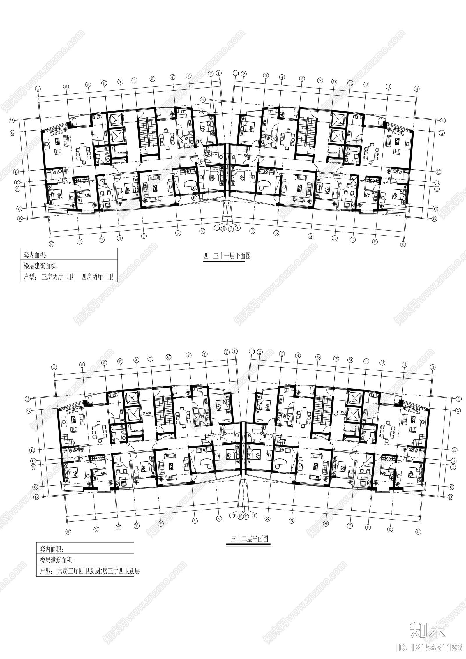 多层住宅施工图下载【ID:1215451193】