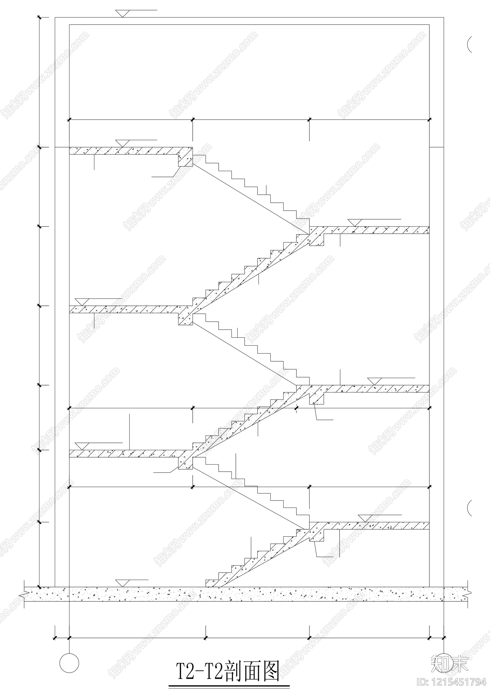 室内楼梯施工图下载【ID:1215451794】