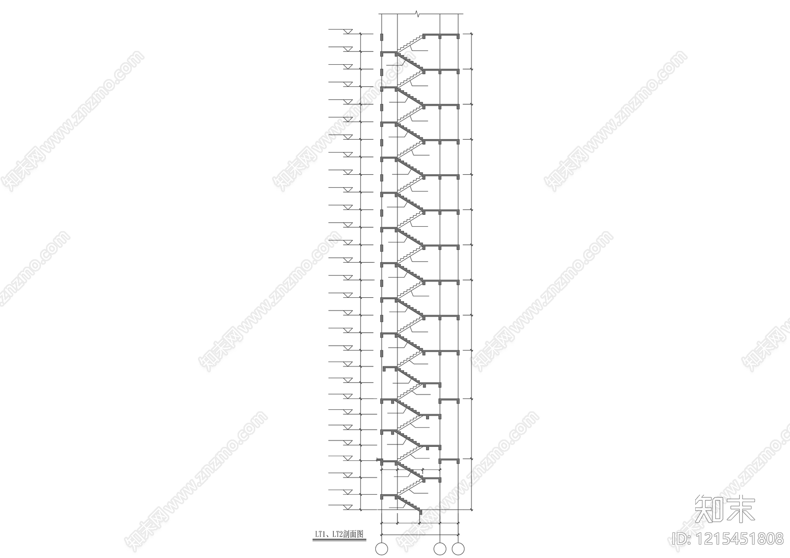 室内楼梯施工图下载【ID:1215451808】