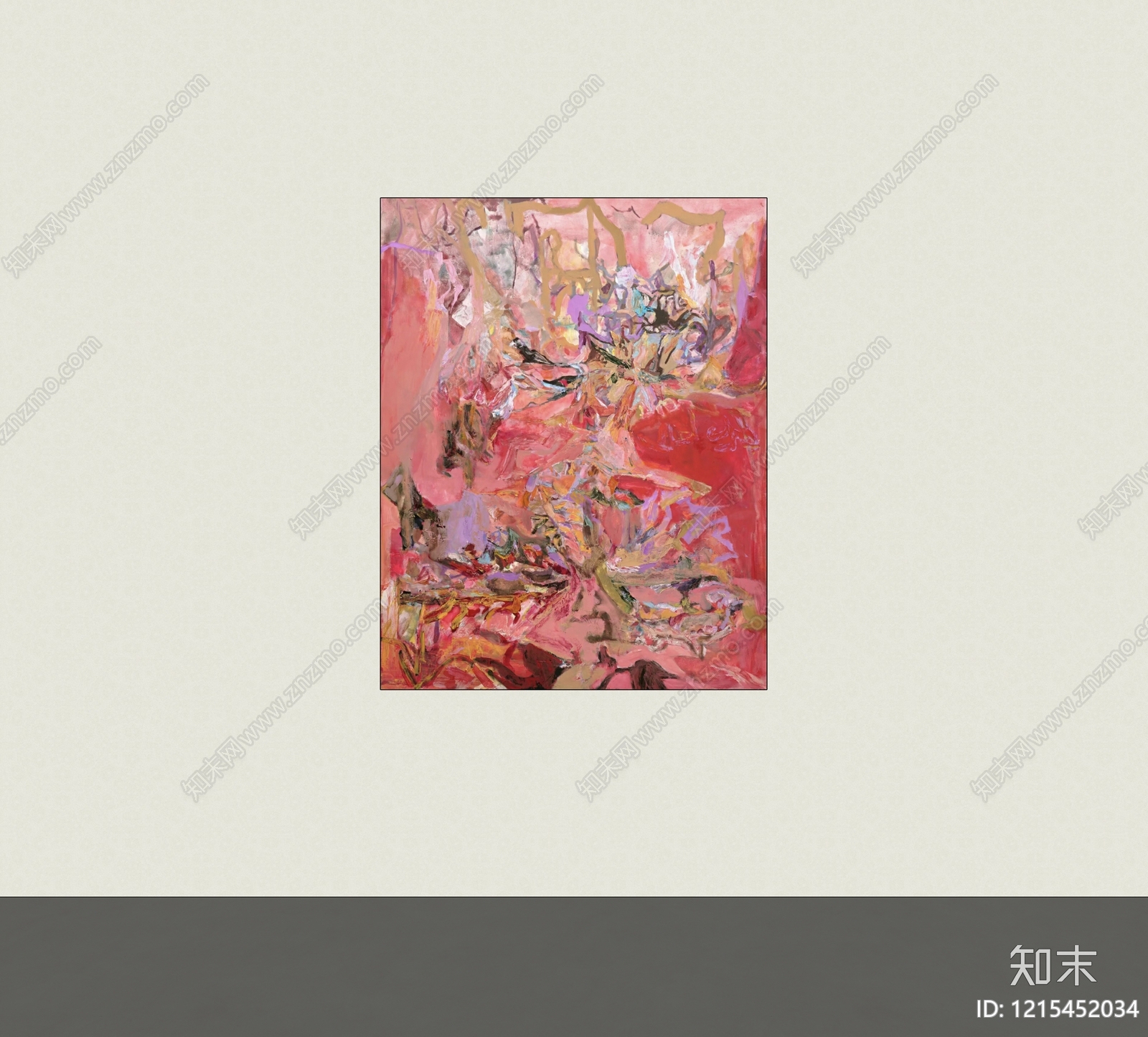 奶油风挂画SU模型下载【ID:1215452034】