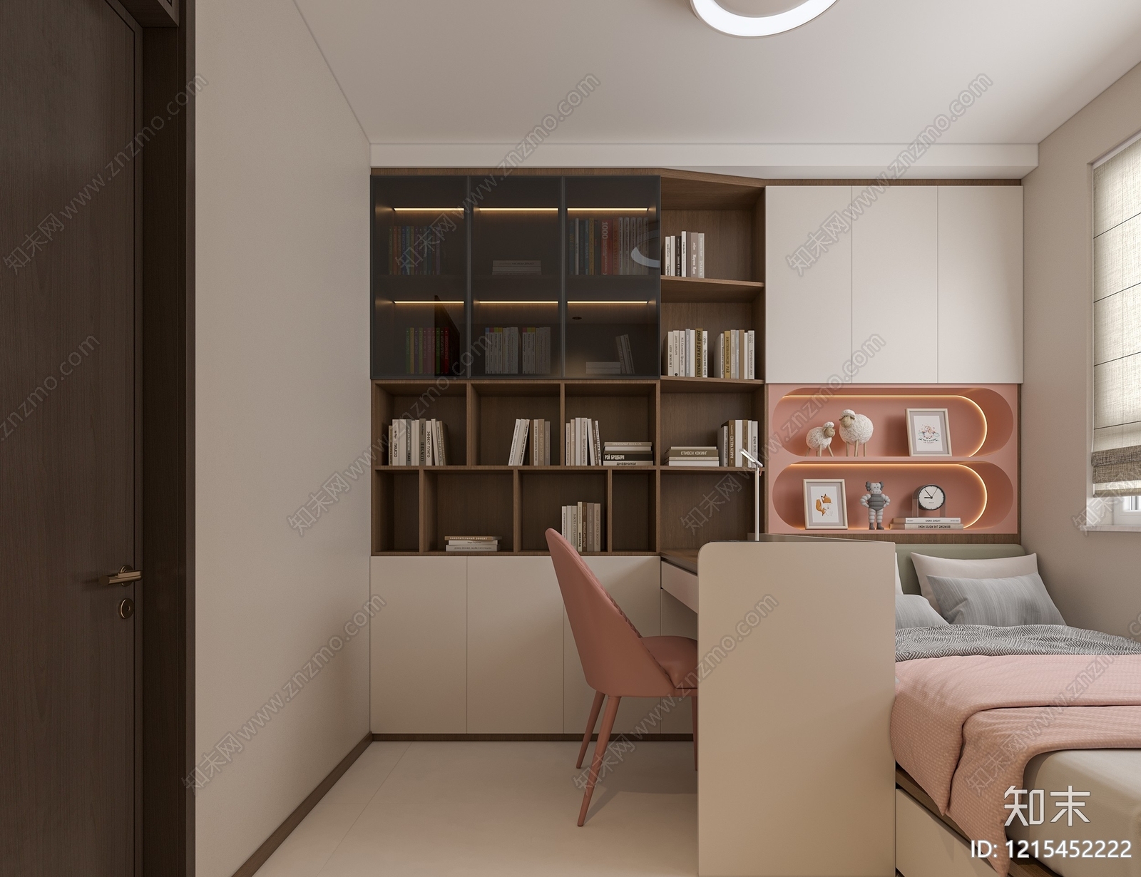 现代简约通用儿童房3D模型下载【ID:1215452222】