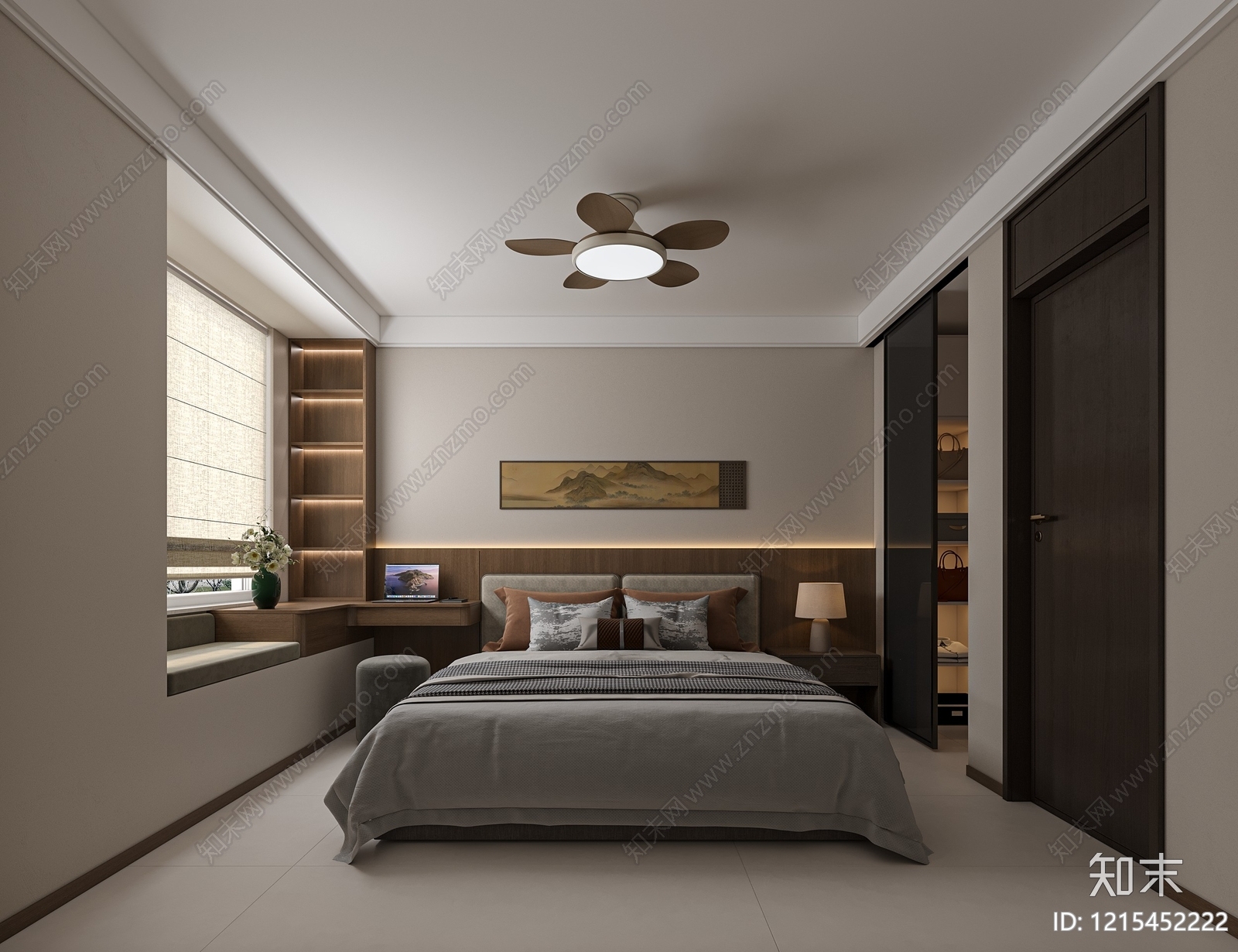 现代简约通用儿童房3D模型下载【ID:1215452222】