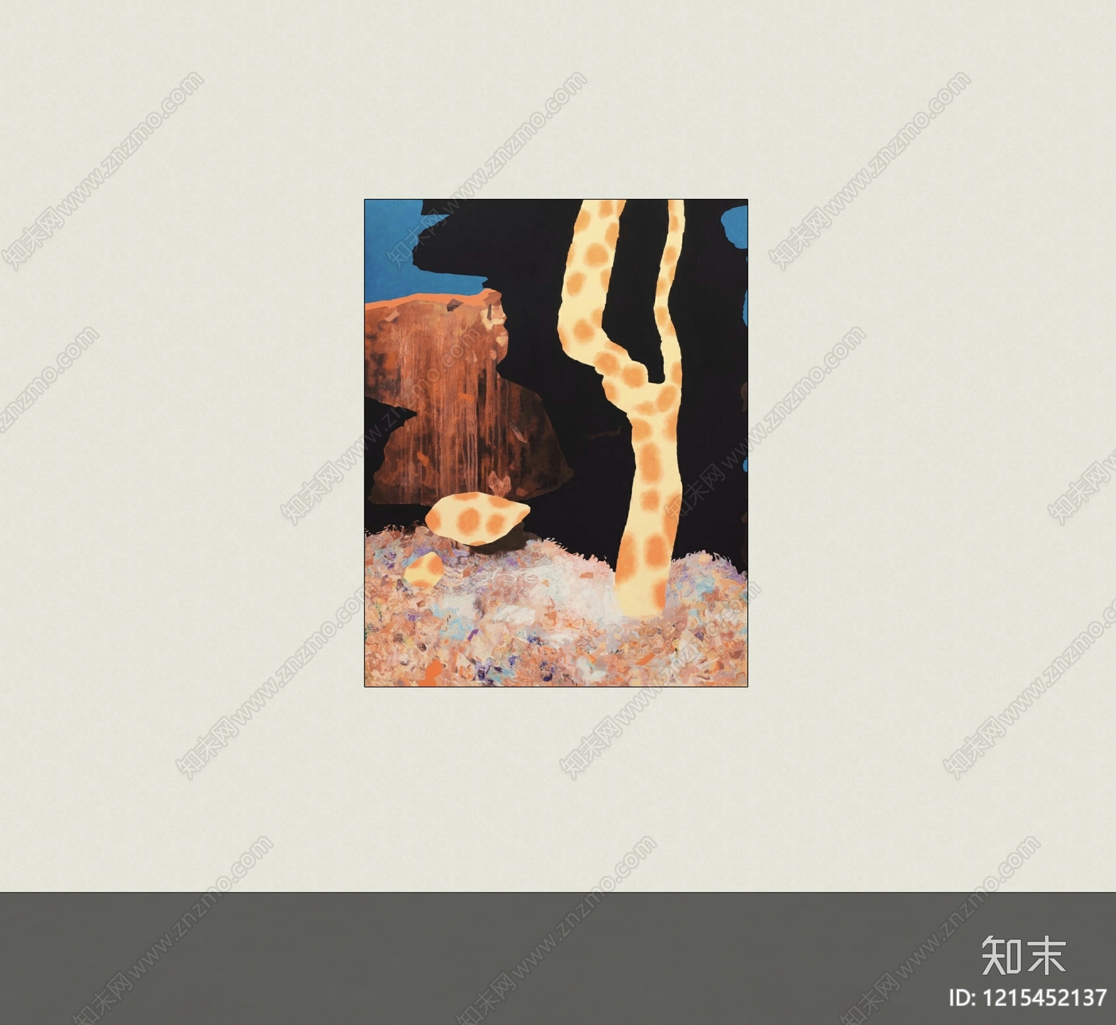 极简挂画SU模型下载【ID:1215452137】