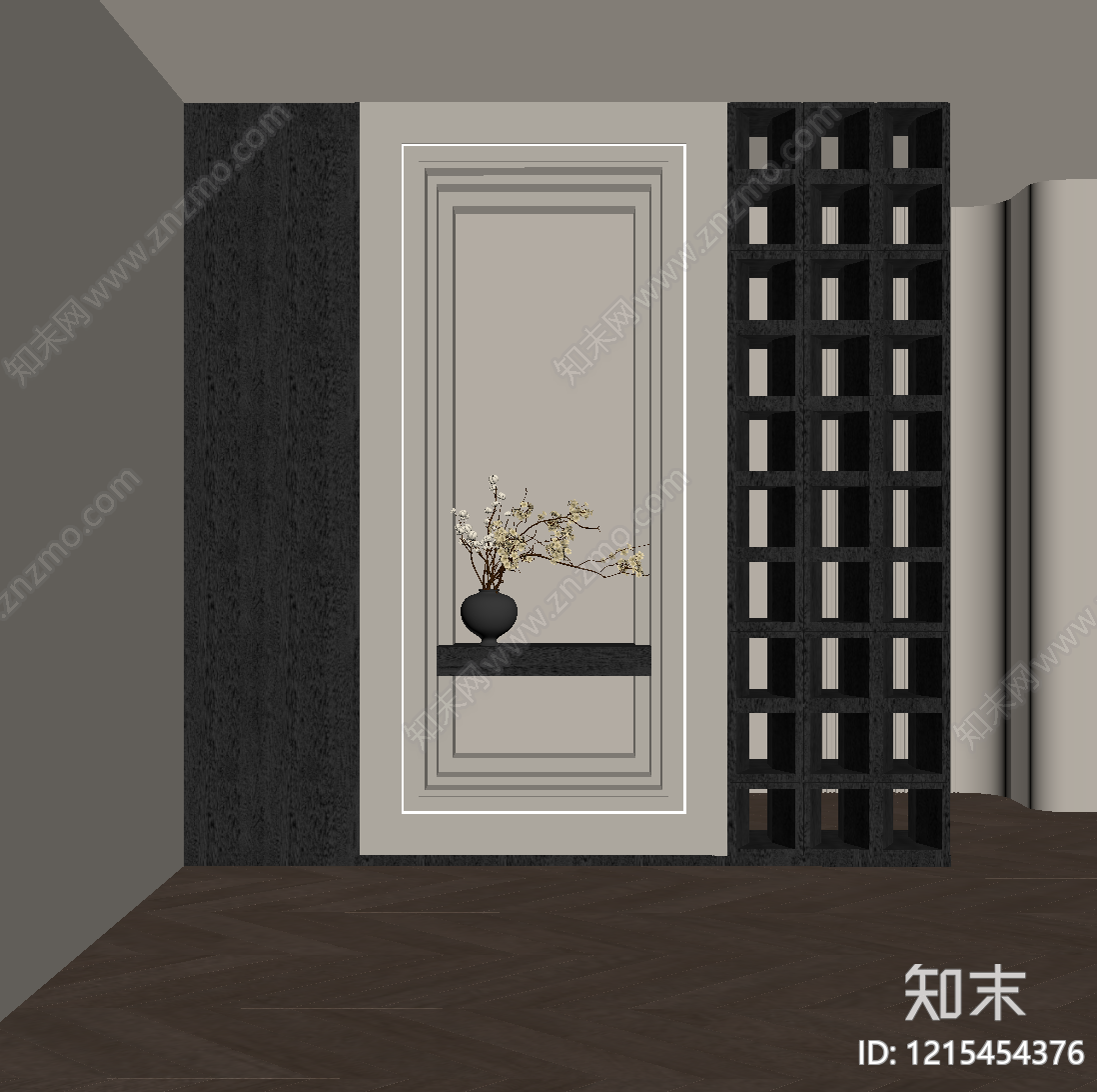 现代简约玄关SU模型下载【ID:1215454376】