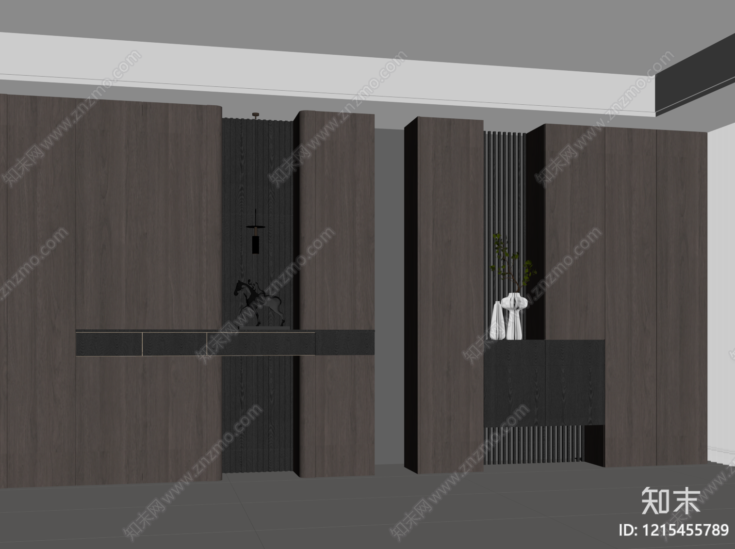 极简玄关SU模型下载【ID:1215455789】