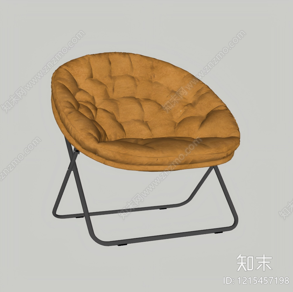 复古单人沙发SU模型下载【ID:1215457198】