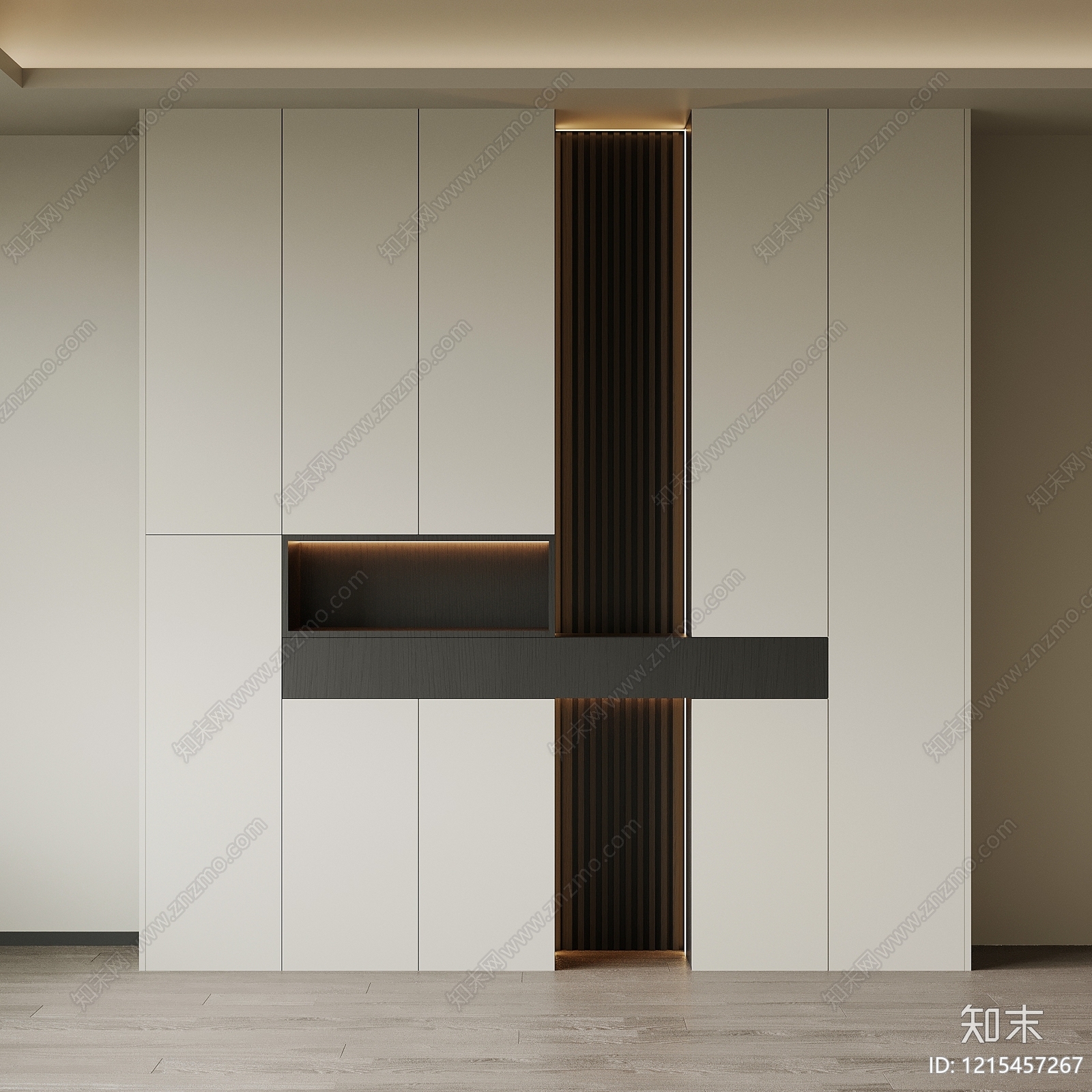 极简鞋柜3D模型下载【ID:1215457267】