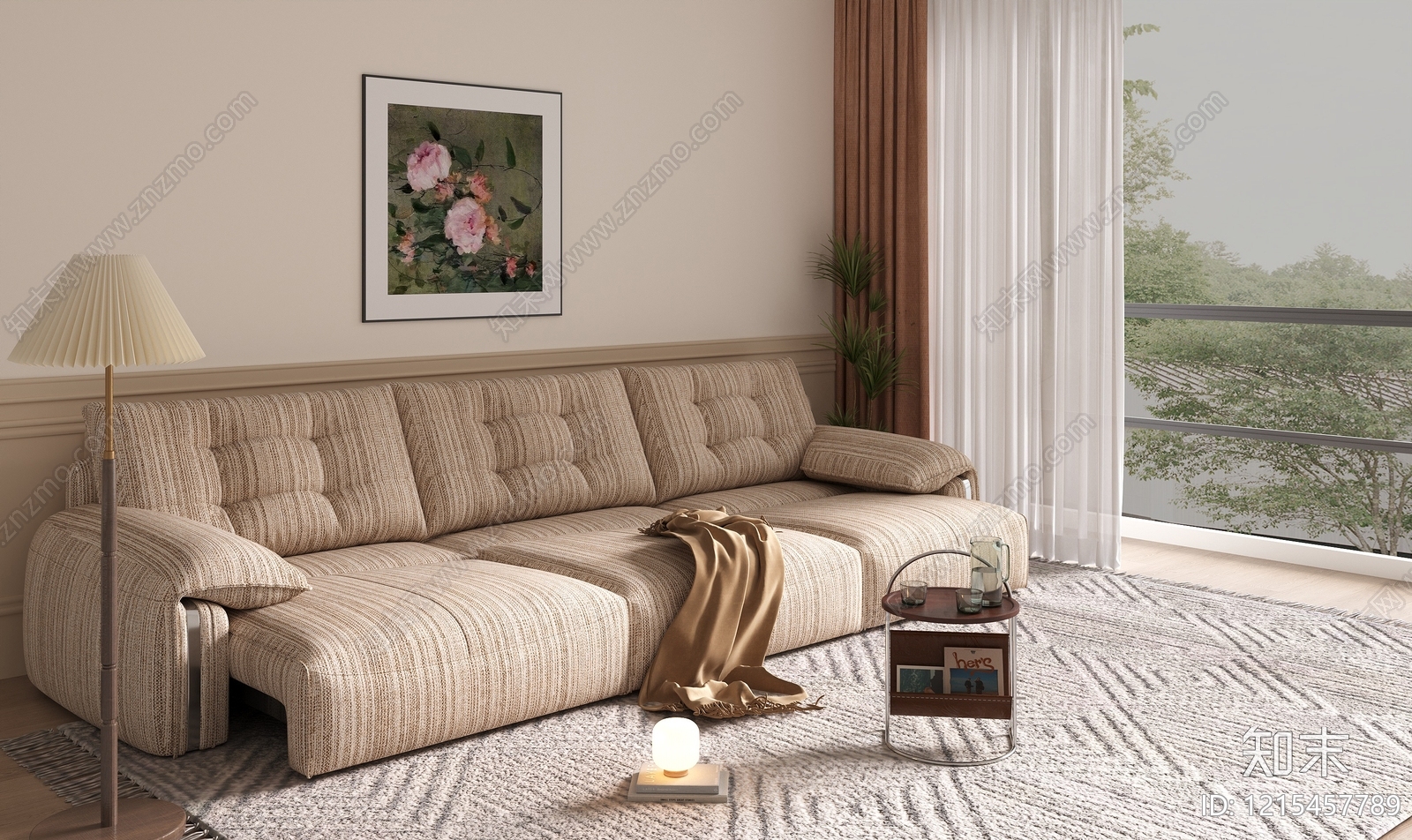现代沙发床SU模型下载【ID:1215457789】