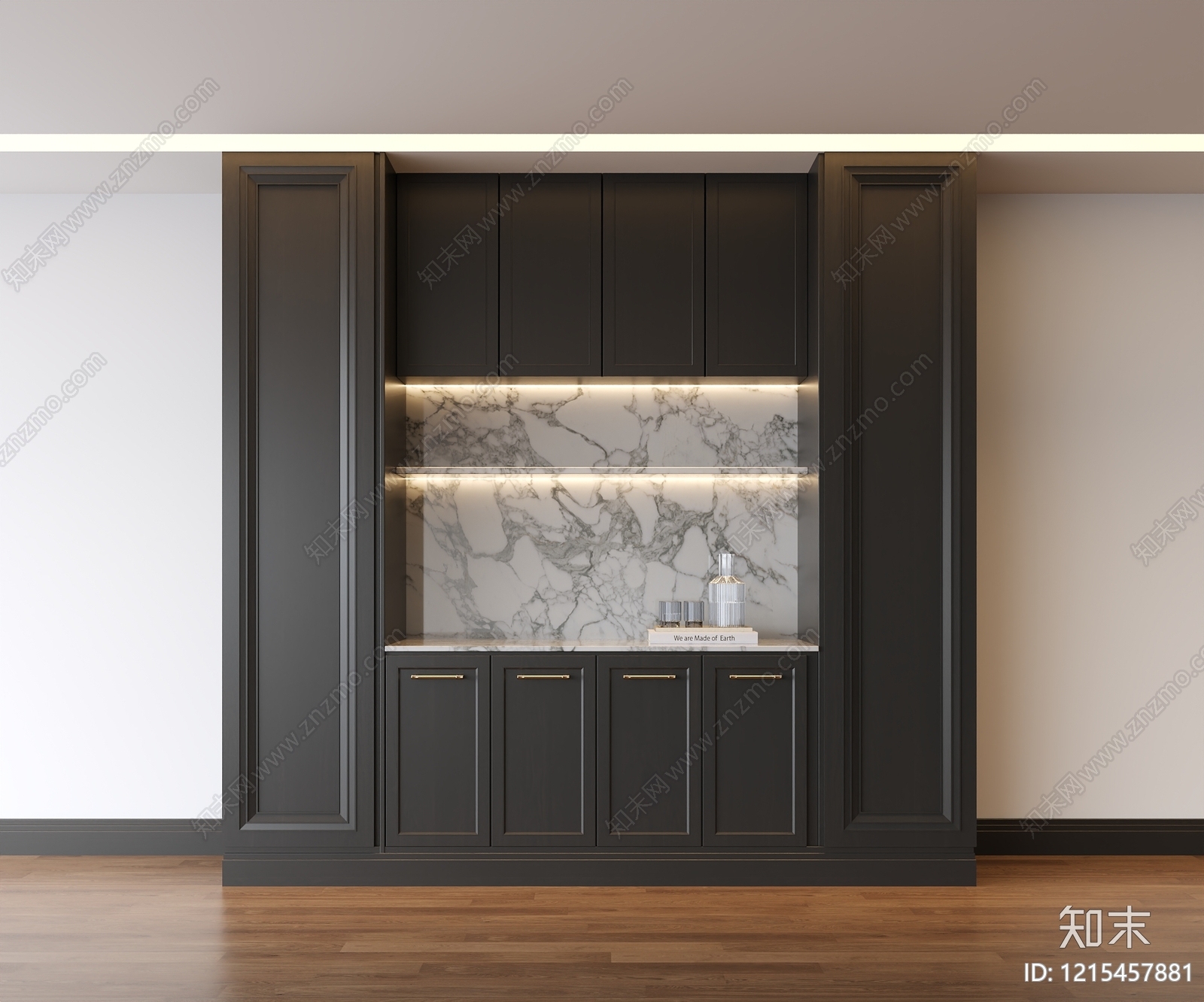 现代轻奢餐边柜3D模型下载【ID:1215457881】