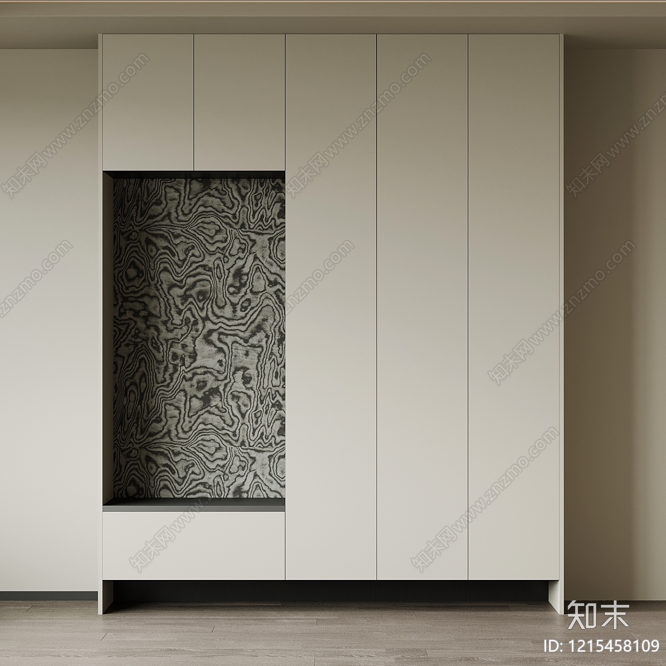 极简鞋柜3D模型下载【ID:1215458109】