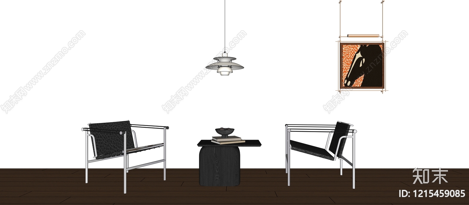 现代极简休闲椅3D模型下载【ID:1215459085】