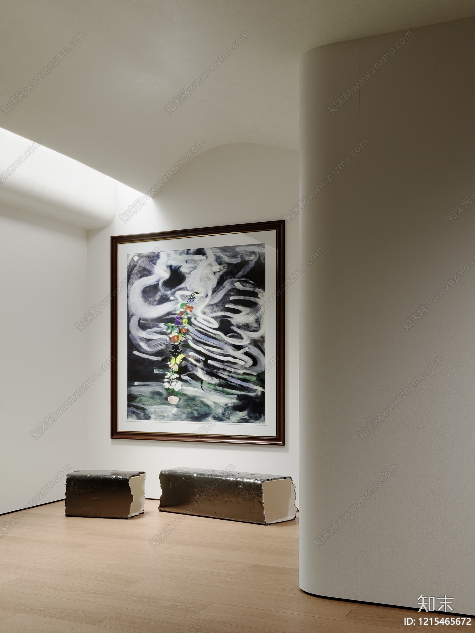 极简挂画3D模型下载【ID:1215465672】