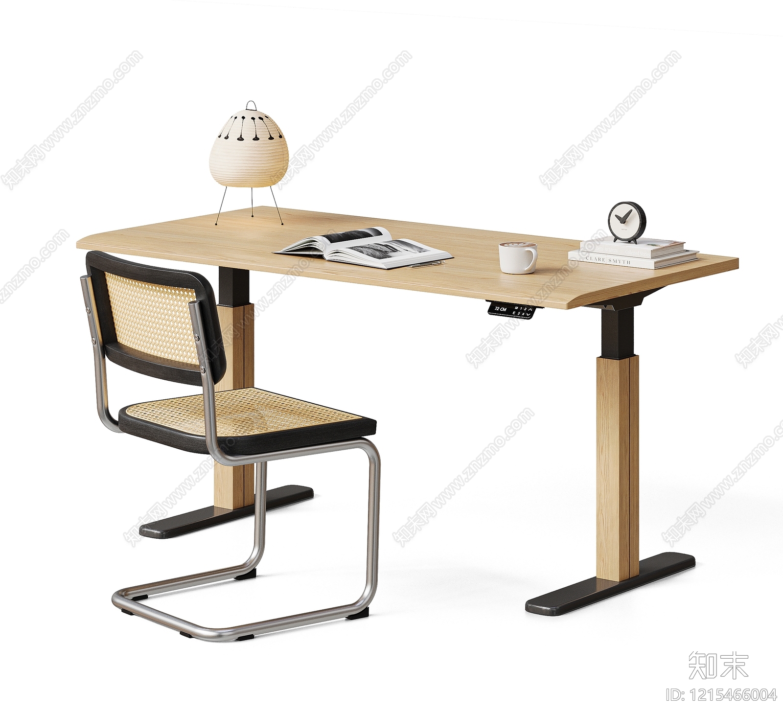 中古风书桌椅3D模型下载【ID:1215466004】