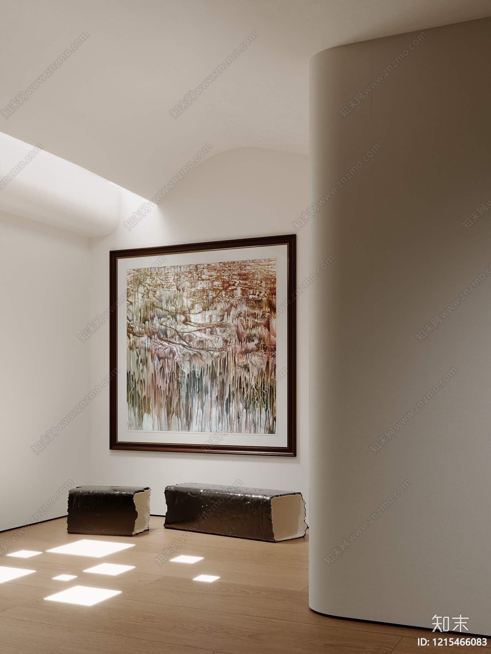 极简挂画3D模型下载【ID:1215466083】