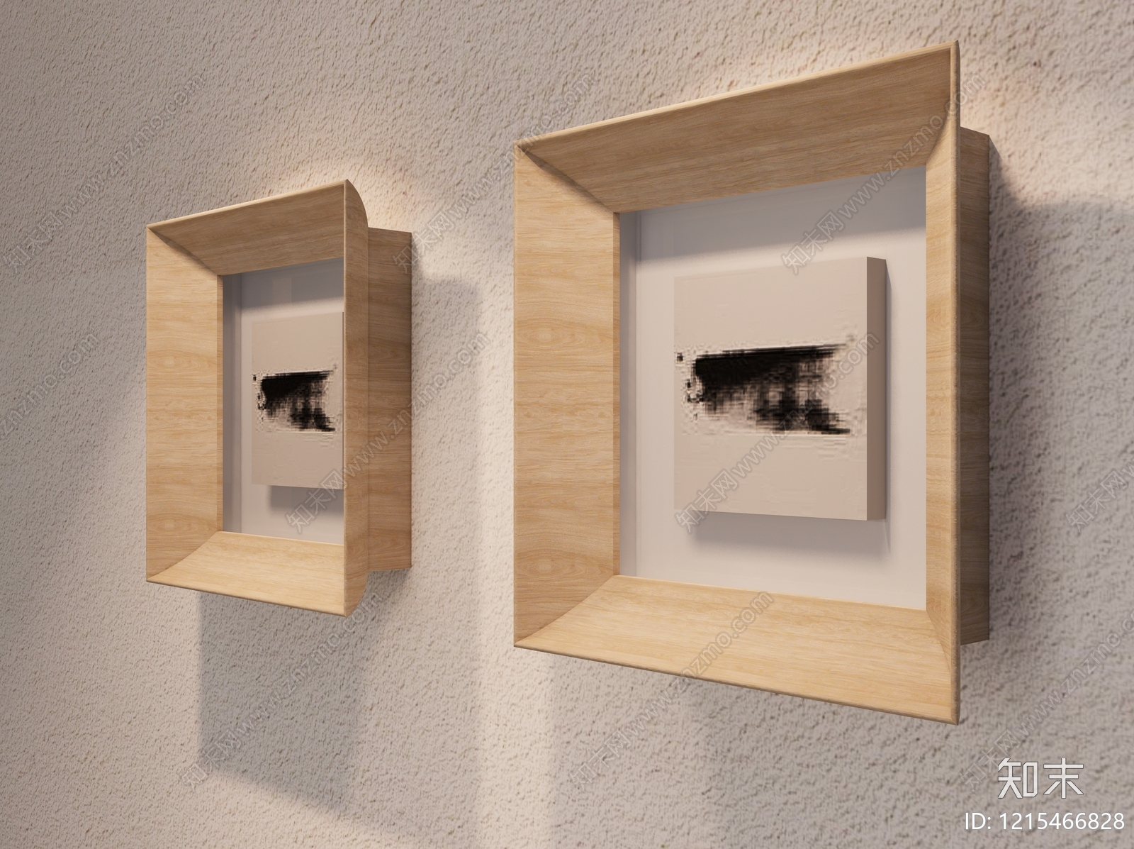 原木极简相框SU模型下载【ID:1215466828】