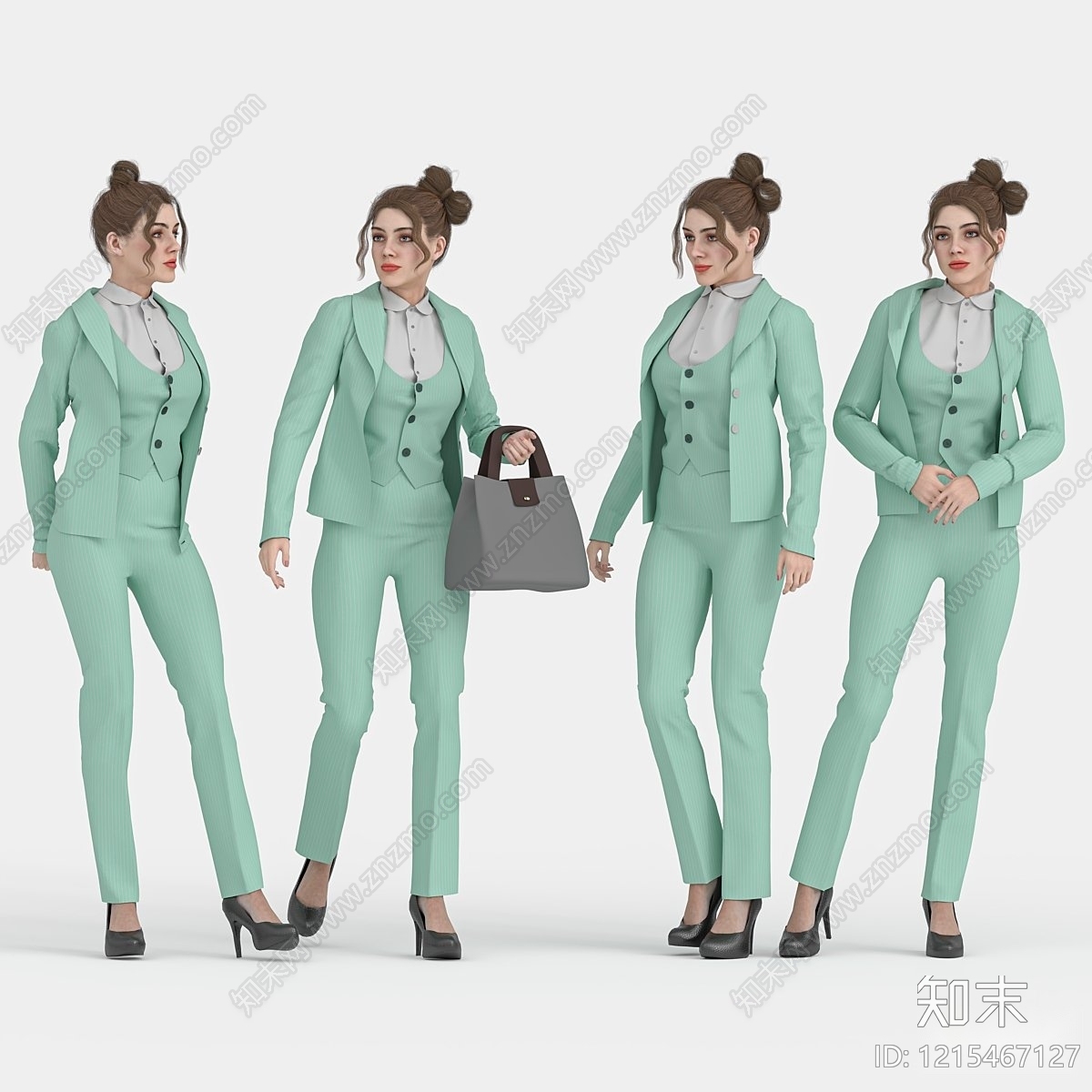 现代简约女人3D模型下载【ID:1215467127】