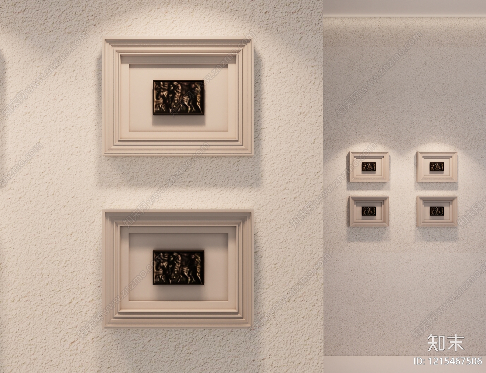 奶油相框SU模型下载【ID:1215467506】