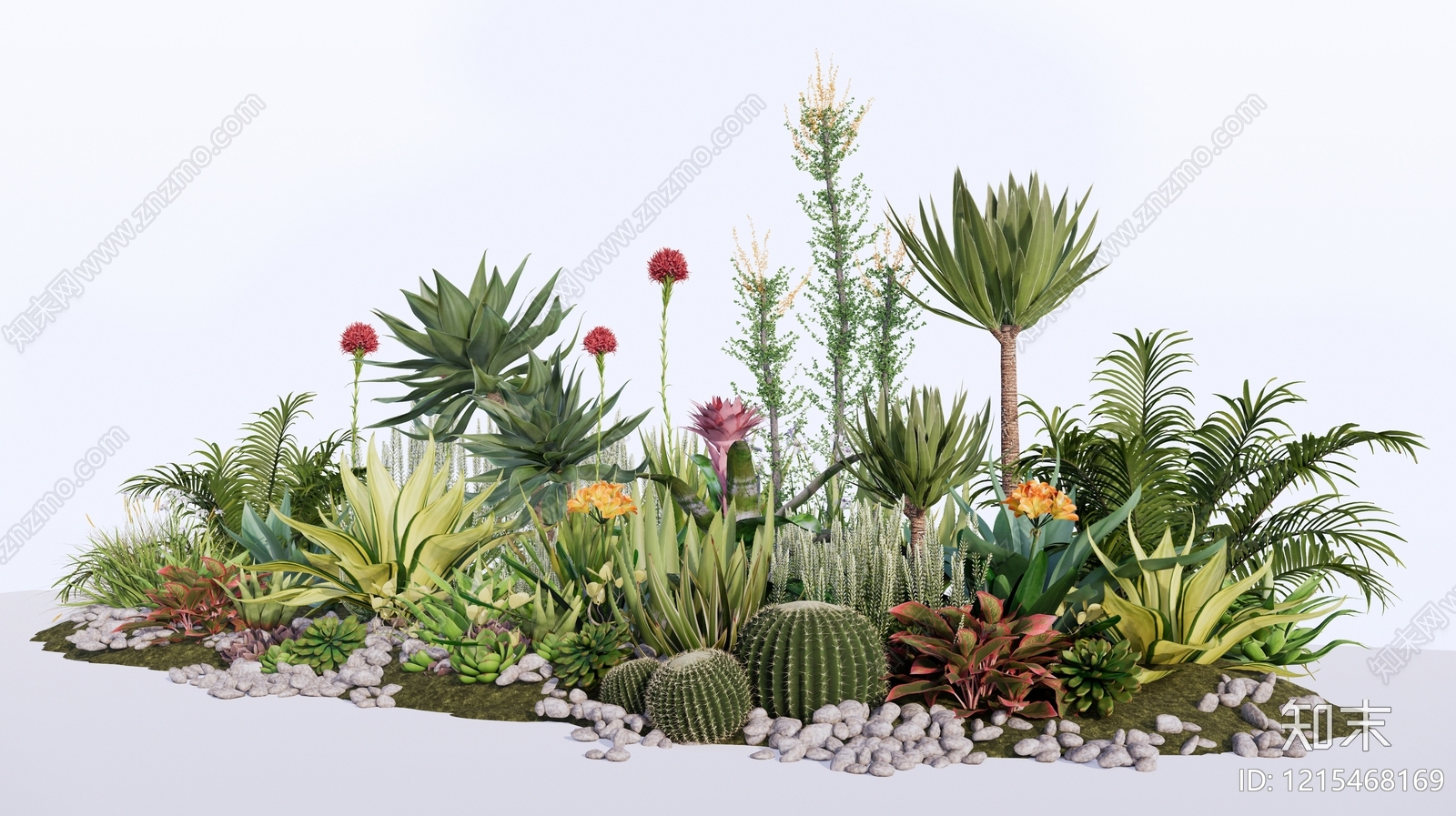 热带植物景观沙漠植物SU模型下载【ID:1215468169】