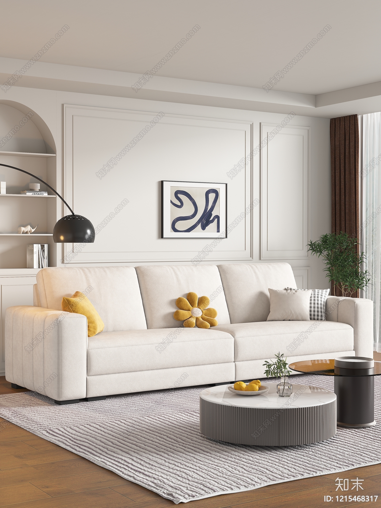 XX三人沙发3D模型下载【ID:1215468317】