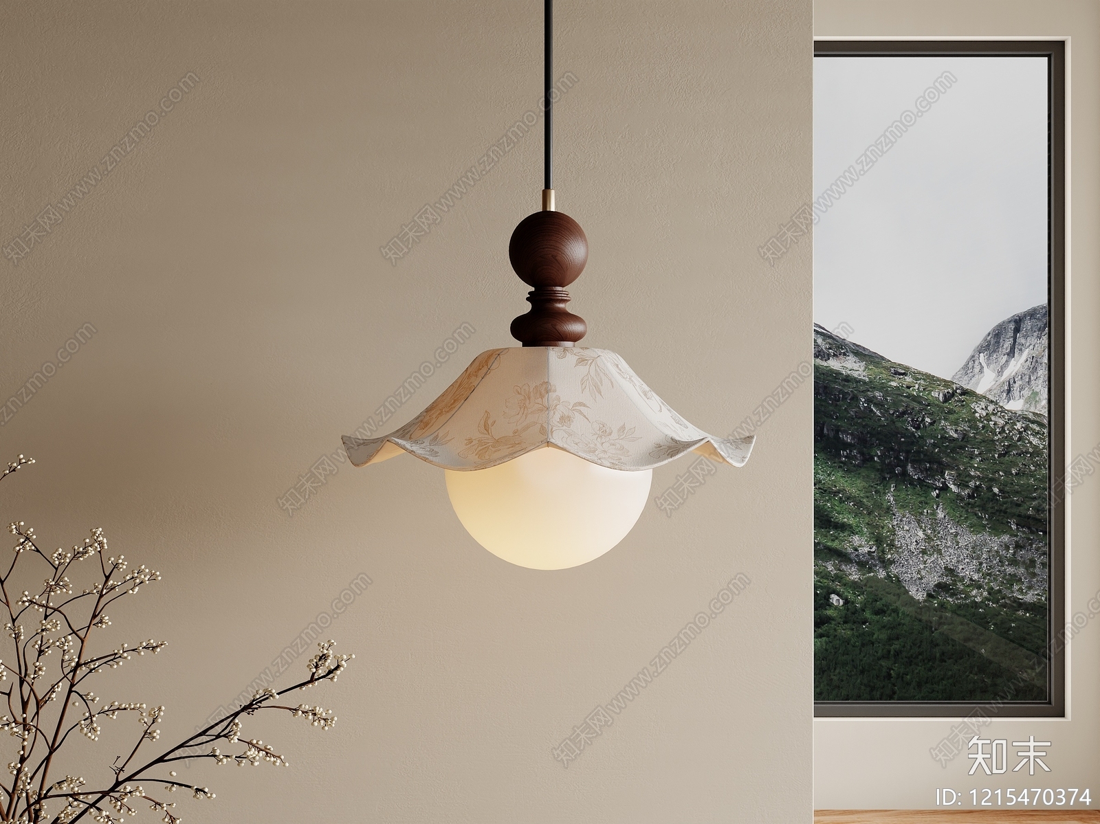 中古风小吊灯3D模型下载【ID:1215470374】