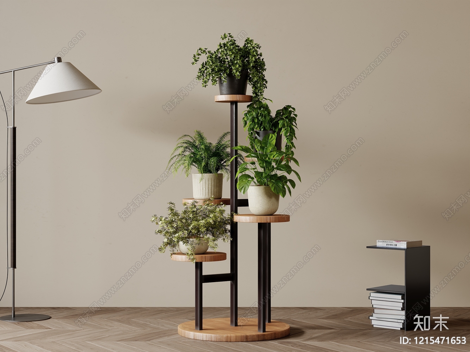 现代简约花架3D模型下载【ID:1215471653】