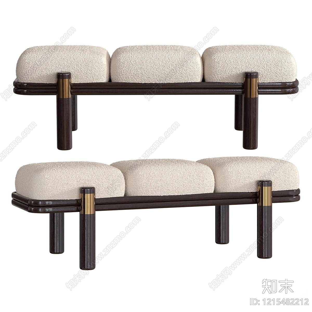 新中式床尾凳3D模型下载【ID:1215482212】