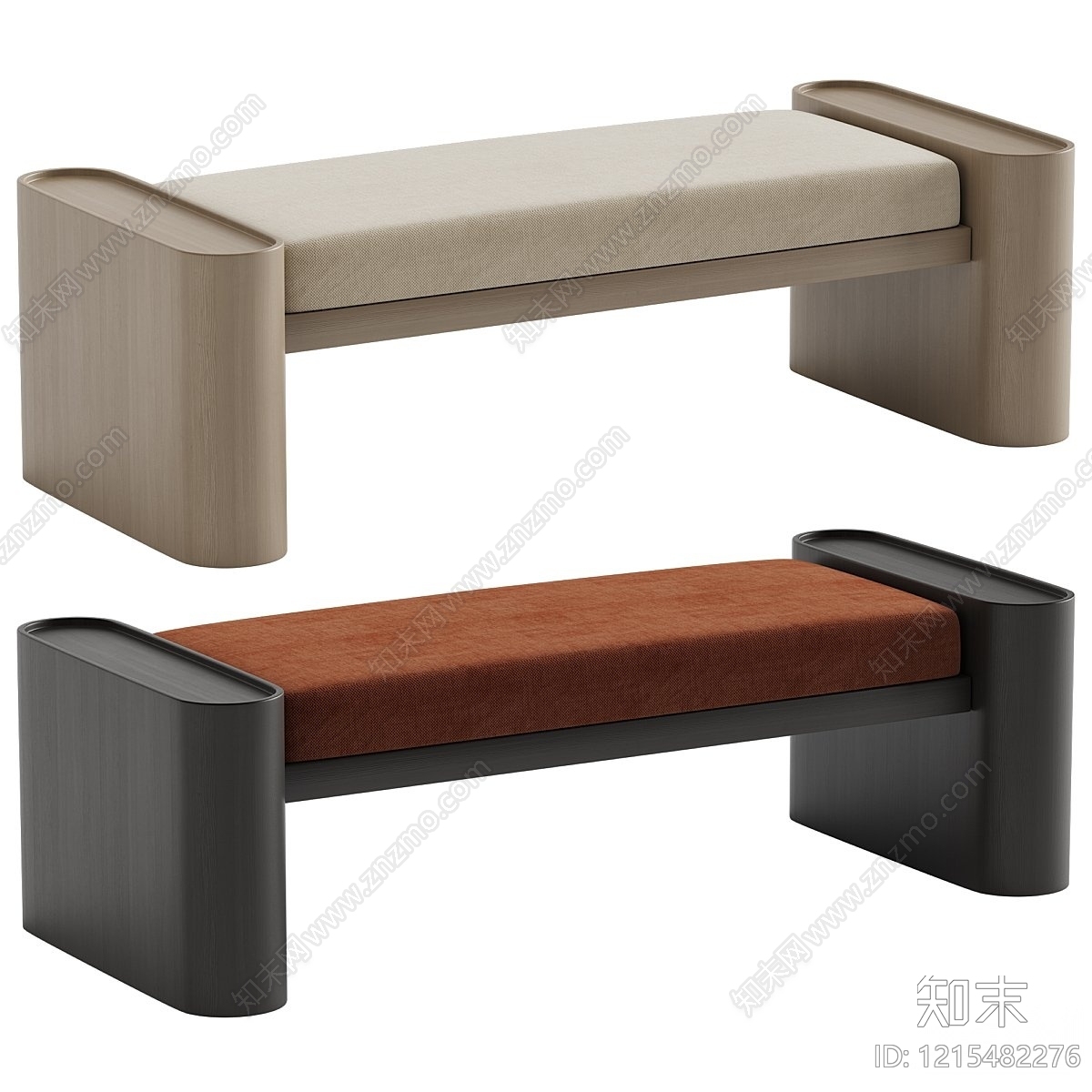 现代简约床尾凳3D模型下载【ID:1215482276】