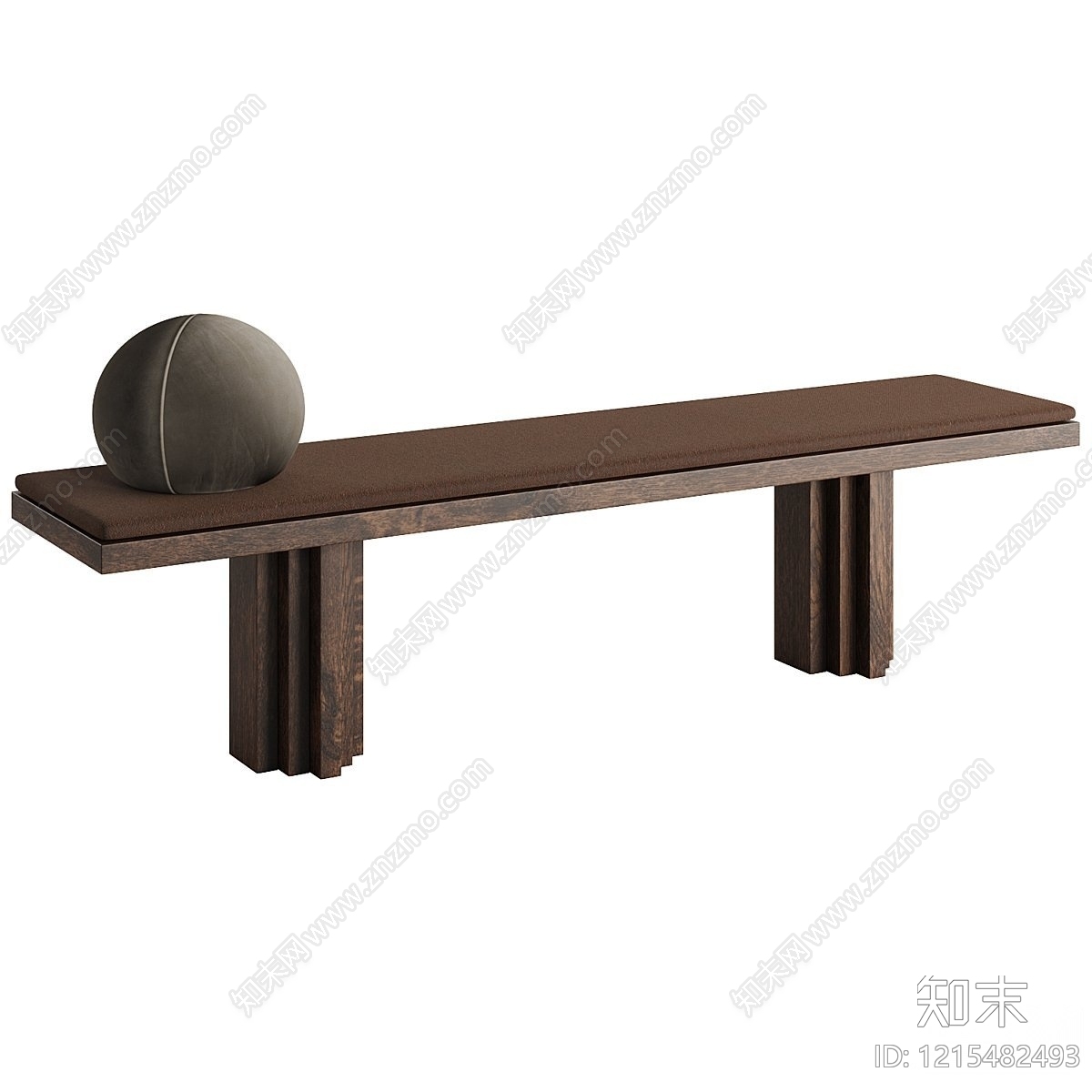 中古风床尾凳3D模型下载【ID:1215482493】