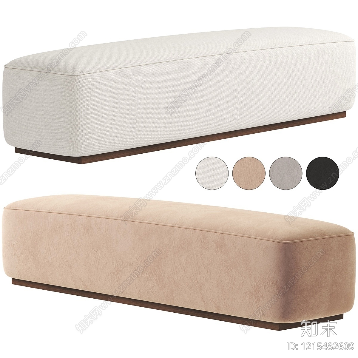现代简约床尾凳3D模型下载【ID:1215482609】
