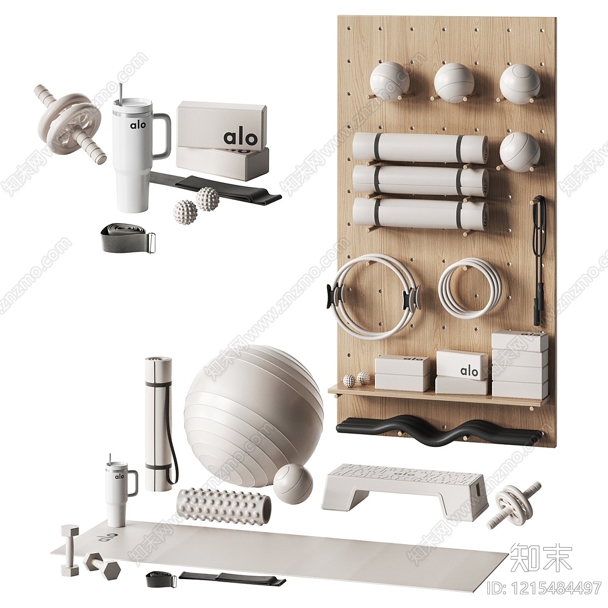 极简健身器材3D模型下载【ID:1215484497】