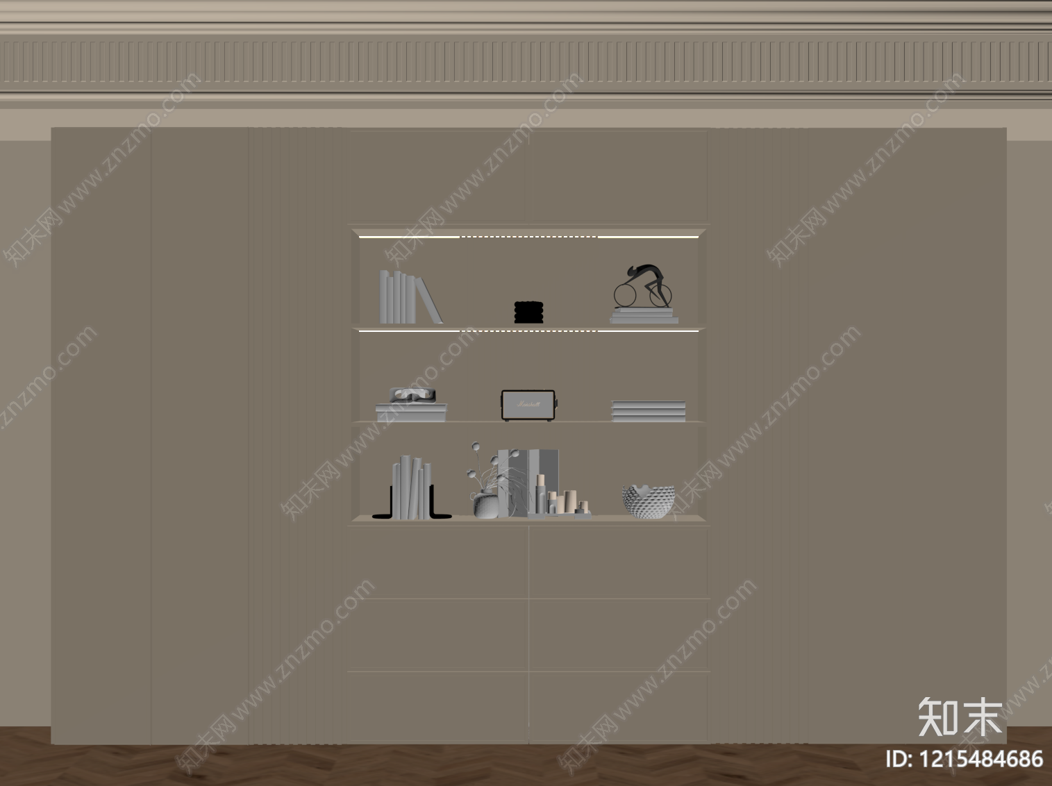 现代酒柜SU模型下载【ID:1215484686】